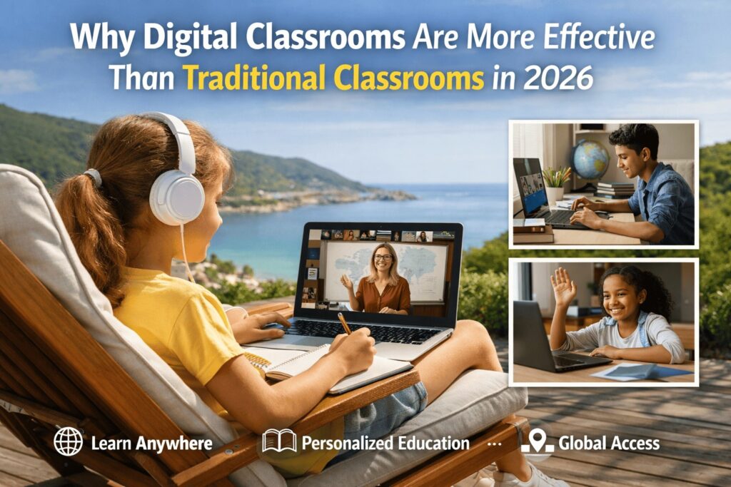 why digital classrooms are more effective than traditional classrooms in 2026