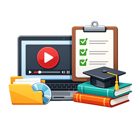 Access recordings, assignments, and study materials