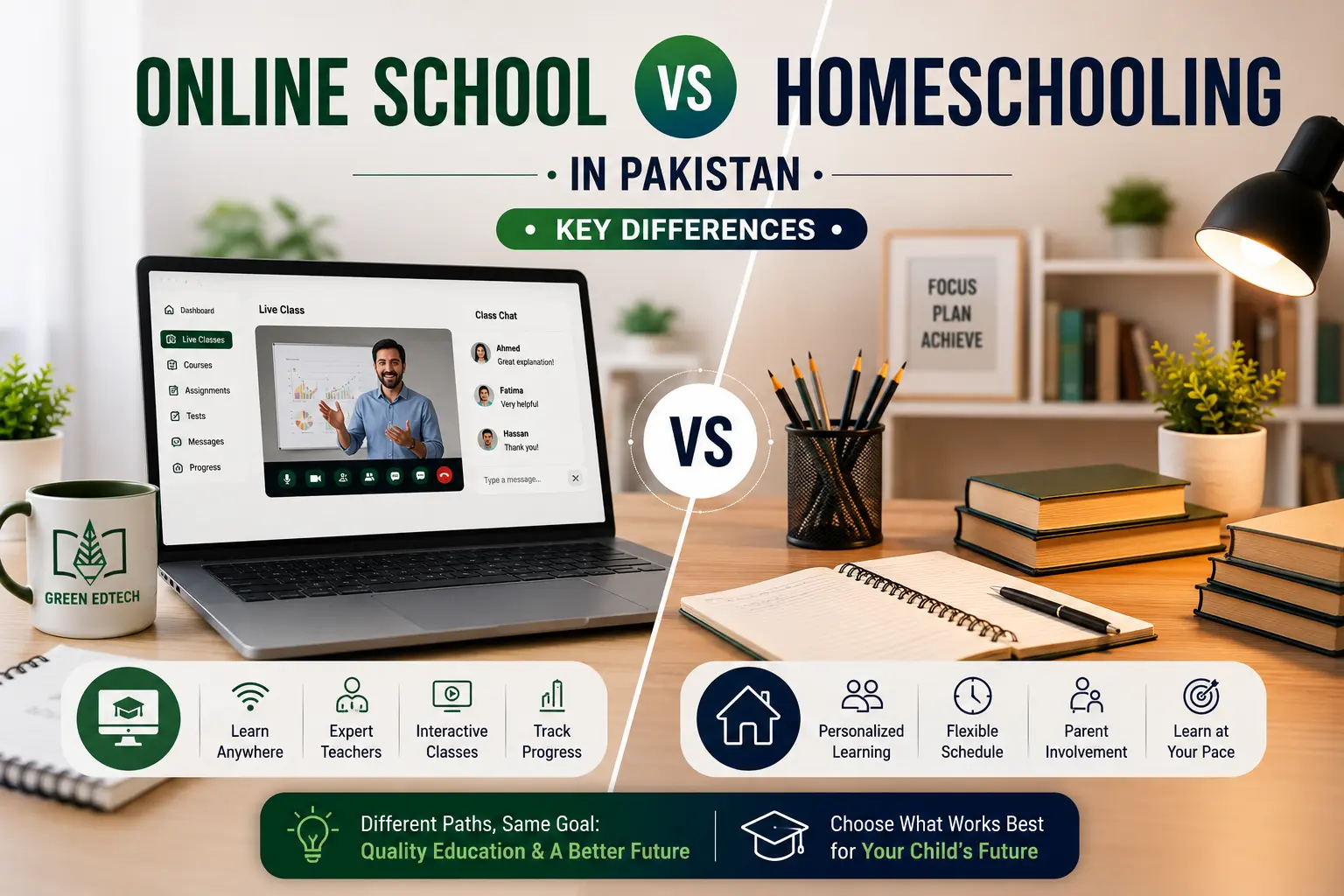 Online School vs Homeschooling in Pakistan